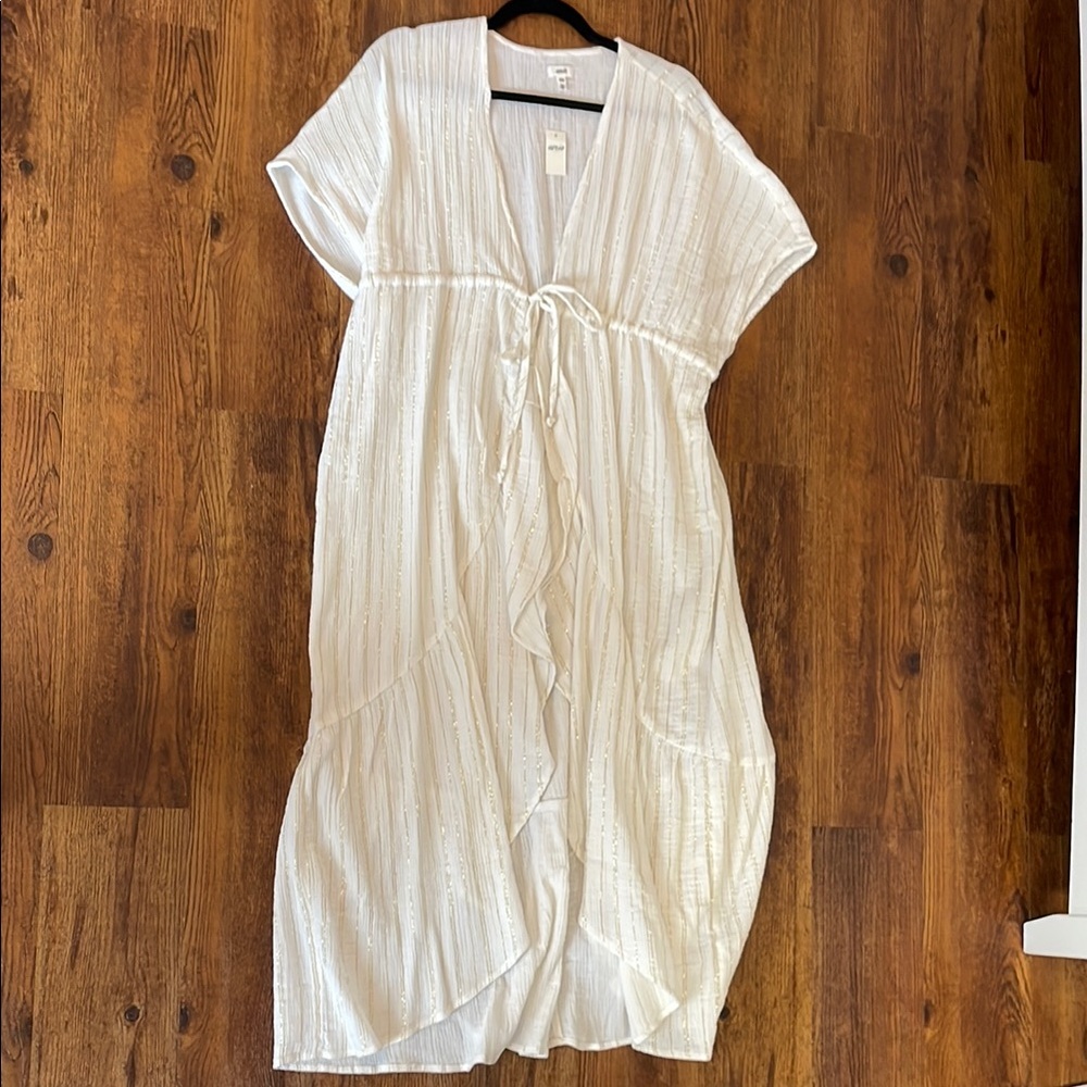 Aerie White Swim Coverup